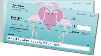 Fun Flamingo Side Tear Personalized Checks