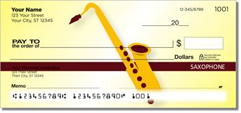 Funky Music Personalized Checks
