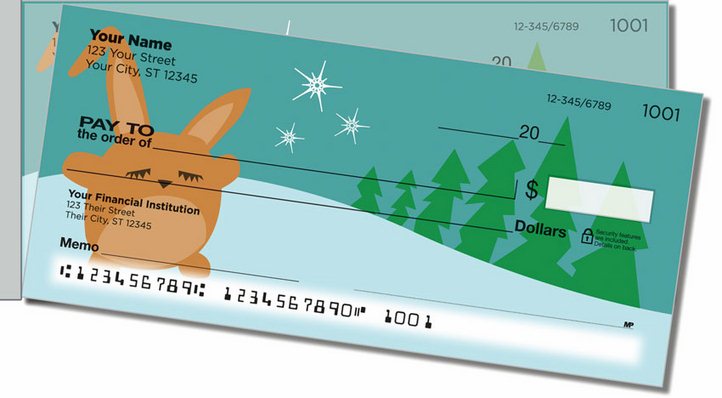 Funny Bunny Side Tear Personal Checks