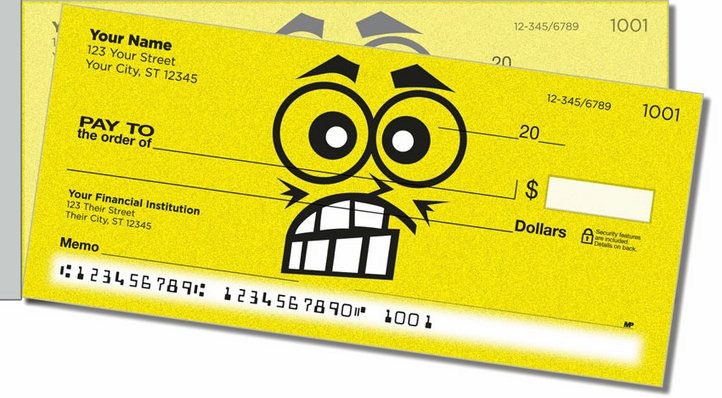 Funny Face Side Tear Personal Checks