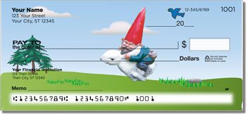 Garden Gnome Personalized Checks