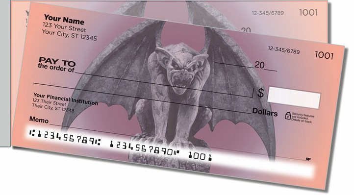 Gargoyle Side Tear Personal Checks