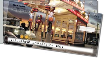 Gas Station Side Tear Personalized Checks