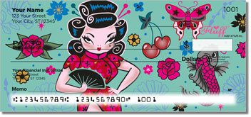 Geisha Girl Personalized Checks
