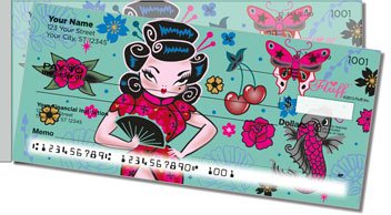 Geisha Girl Side Tear Personalized Checks