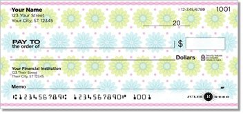 Geo Floral Personalized Checks