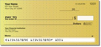 Geometric Pattern Personalized Checks