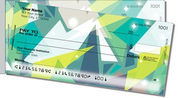 Geometric Sparkle Side Tear Design Checks