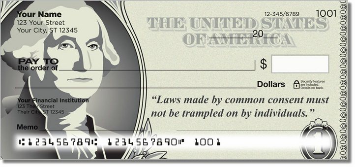 George Washington Personal Checks