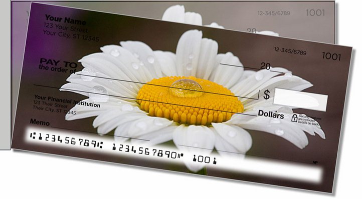 Gerber Daisy Side Tear Personal Checks