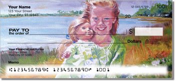 Girl Portrait Personalized Checks