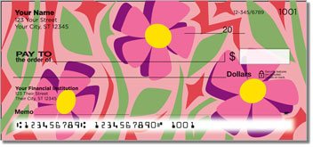 Girly Flower Design Checks