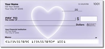 Glowing Heart Design Checks