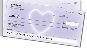 Glowing Heart Side Tear Design Checks