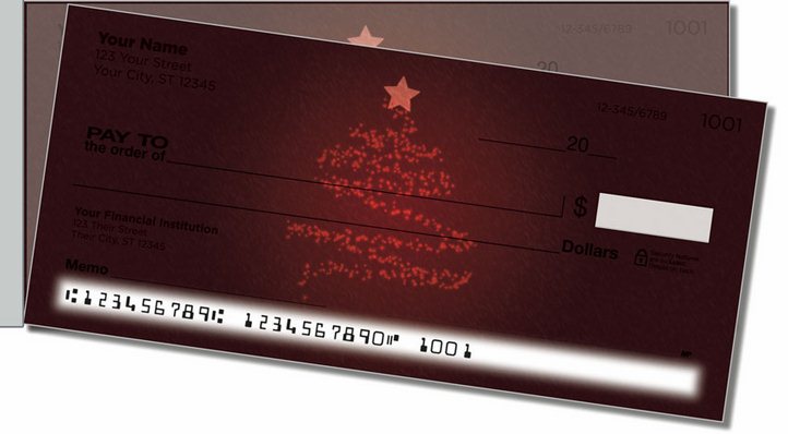 Glowing Tree Side Tear Personal Checks