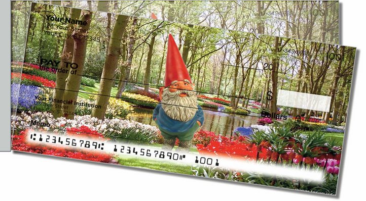 Gnomes in Nature Side Tear Personal Checks