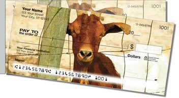 Goat Side Tear Personalized Checks