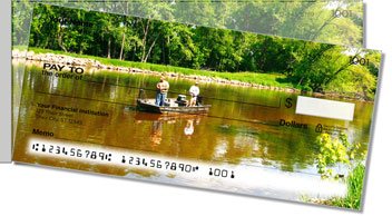 Gone Fishing Side Tear Design Checks
