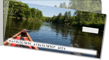 Gone Fishing Side Tear Personalized Checks