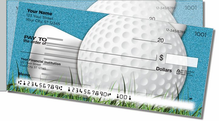 Gone Golfing Side Tear Personal Checks