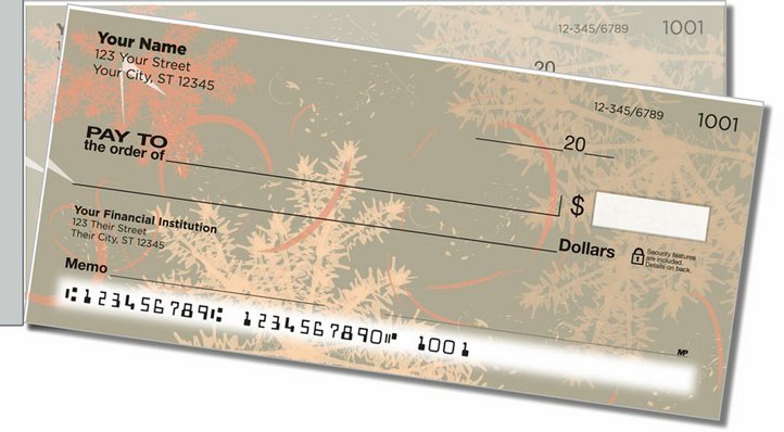 Graceful Lace Side Tear Personal Checks