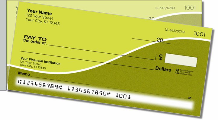 Graceful Line Side Tear Personal Checks