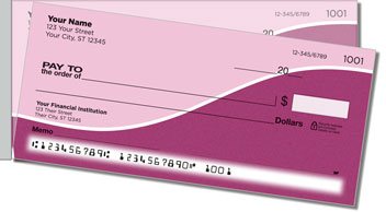 Graceful Line Side Tear Personalized Checks