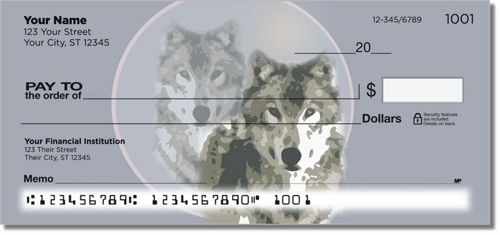 Gray Wolf Personal Checks