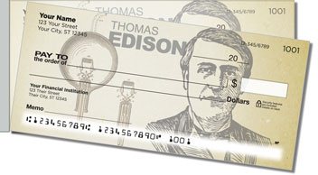 Great Inventors Side Tear Personalized Checks