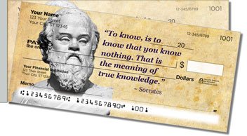 Greek Philosopher Side Tear Design Checks