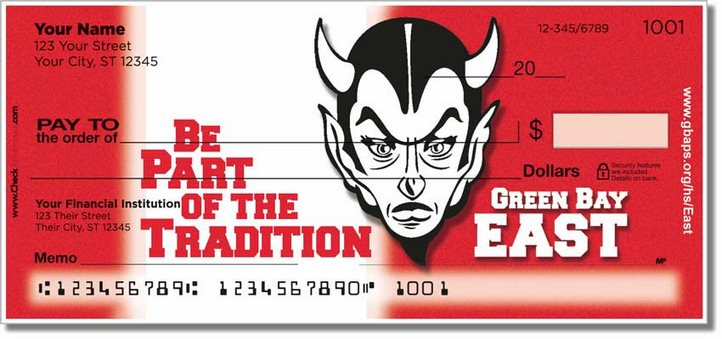 Green Bay East Althletic Personal Checks