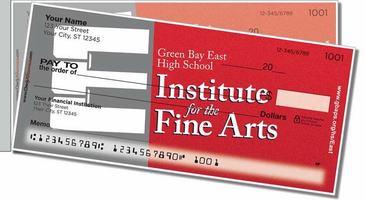 Green Bay East Music Side Tear Personal Checks