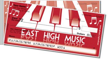 Green Bay East Music Side Tear Design Checks