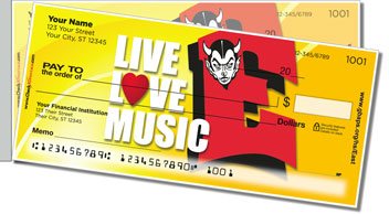 Green Bay East Music Side Tear Personalized Checks