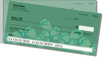 Green Bouquet Side Tear Design Checks