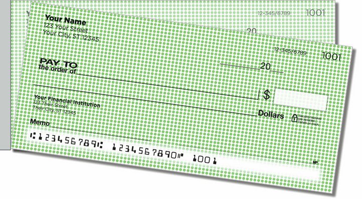 Green Dot Side Tear Personal Checks