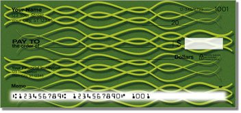 Green Vine Personalized Checks