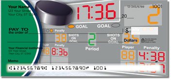 Green and Blue Hockey Design Checks