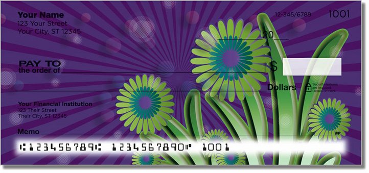 Groovy Garden Personal Checks