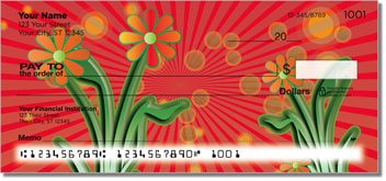 Groovy Garden Personalized Checks