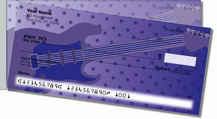 Guitar Side Tear Personal Checks