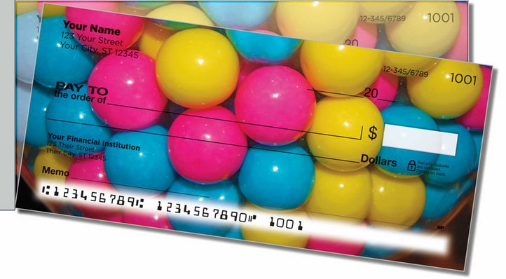 Gumball Joy Side Tear Personal Checks