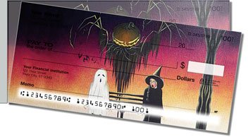 Halloween Art Side Tear Personalized Checks