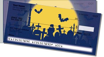 Halloween Graveyard Side Tear Design Checks