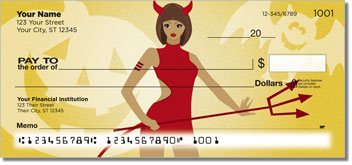 Halloween Hottie Personalized Checks