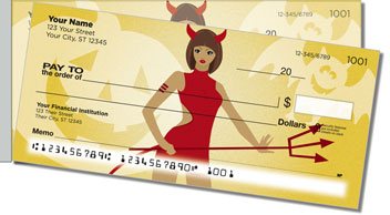 Halloween Hottie Side Tear Personalized Checks
