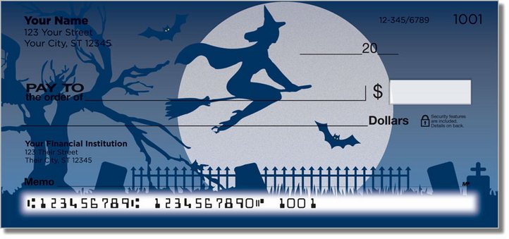 Halloween Witch Personal Checks