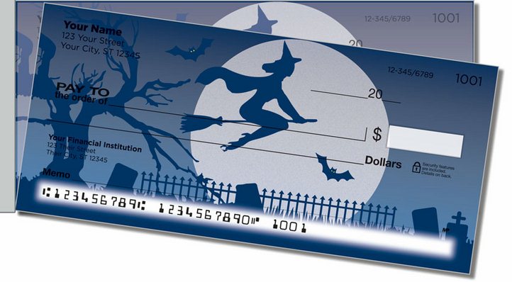 Halloween Witch Side Tear Personal Checks