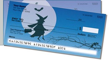 Halloween Witch Side Tear Personalized Checks