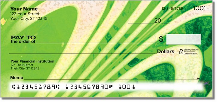 Hand Blown Glass Personal Checks